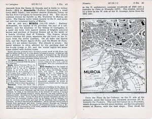 Murcia 1929 mapa ciudad orig. en el texto + guía inglés (4 p.) Sta. Teresa Garay - Bild 1 von 1