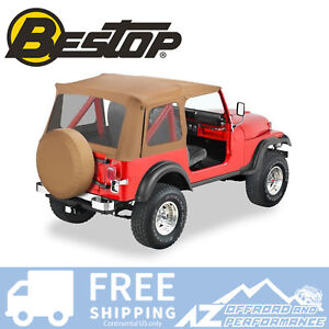 Bestop Supertop Replacement Skin Clear Windows Spice For 76-95 Jeep CJ7 Wrangler