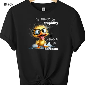 Lustiges Grafikdruck T-Shirt Sarkastische Grafik Tee Herren Damen Humorvoll T-Shirt - Bild 1 von 15