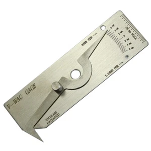 RIVERWELD V-Wac Gage Single Welding Gauge Inspection Metric Stainless Steel - Picture 1 of 9
