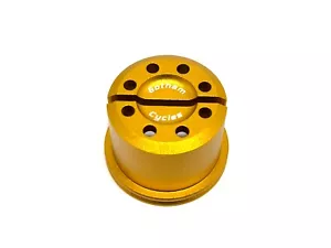 Ducati Steering Stem Upper Top Triple Tree Yoke Ring Nut Special Screw GOLD - Picture 1 of 1