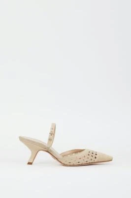 NWOB Christian Dior Or Dior Gold Capture Heeled Mules EUR 39D $2,090 - Image 1 of 4