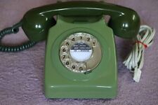 Vintage GPO 746 GREEN dial telephone working BT 