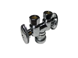 1 PC. 1/2" PUSH FIT X DUAL 3/8" OD COMP. VÁLVULA DE PARADA RECTA - Imagen 1 de 4
