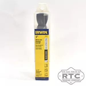 IRWIN 1" Silver and Deming Drill Bit Black Oxide High Speed Steel 91164 - Picture 1 of 4