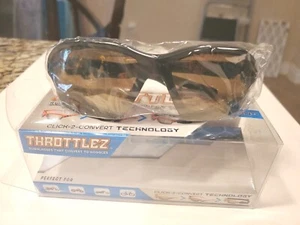NEU Mops Throttleb Sonnenbrille konvertierbar zu Schutzbrille schwarzes Gestell/bronzefarbene Gläser - Bild 1 von 11