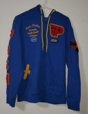 Sudadera con capucha y cremallera azul Parish Nation Rain Makers talla L Foto 1 de 4