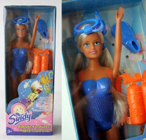 RARE VINTAGE 90'S SINDY MAGICAL SCUBA DIVER DOLL HASBRO EUROPEAN NEW SEALED ! - Picture 1 of 7