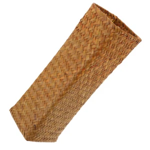Woven Straw Flower Vase Rustic Style Decorative Vase Household Straw Vase Decor - Picture 1 of 12