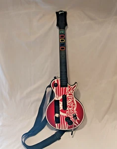 Wii Guitar Hero Gibson Les Paul Aerosmith Wireless Gitarre mit Backcover & Gurt - Bild 1 von 12
