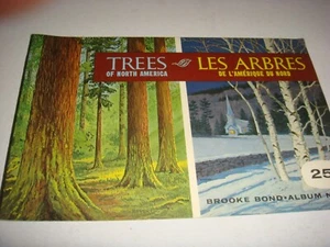 SOLAMENTE PORTADA DE ÁLBUM BROOKE BOND TREES OF NORTH AMERICA CANADIENSE  - Imagen 1 de 3