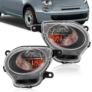 For Fiat 500 2012-2017 Clear Lens Front Right + Left Turn Signal Parking Lights - Picture 1 of 24