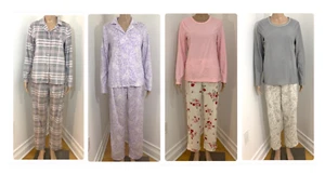 New Women's Adonna 2 Piece Pajama Set PJs Long Sleeve Top Pants - Picture 1 of 29