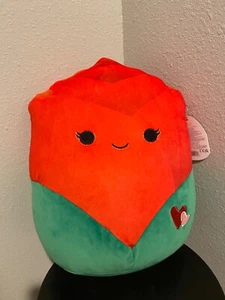 Squishmallows 2023 Valentine 12" Walsh the Red Rose Neu mit Etikett schwer zu finden - Bild 1 von 3