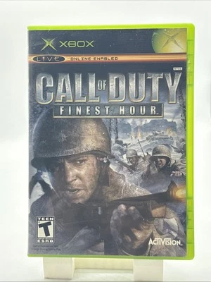 Call of Duty Finest Hour (Xbox, 2004) Game and Case - Image 1 of 4