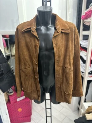 The Alternative Giacca In Pelle Usato Uomo Man Tg52 Marrone LLV1640 Foto 1 de 4