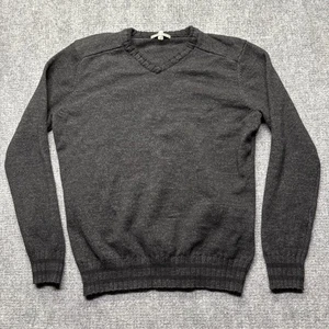 SmartWool Merino Wool Sweater Mens XL Gray V-Neck Pullover Long Sleeve - Picture 1 of 8