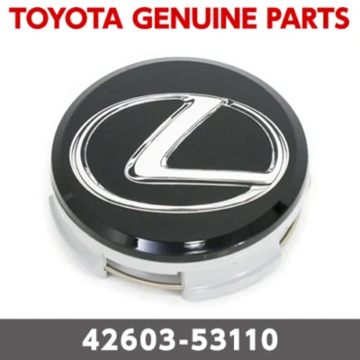 TOYOTA Genuine LEXUS Wheel Center BLACK Cap IS F IS250 RX350 GS350 42603-53110 - Image 1 of 2
