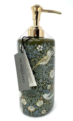 William Morris & Co Strawberry Thief Bathroom Soap Dispenser Pump Vanity Acsry - Image 1 of 4