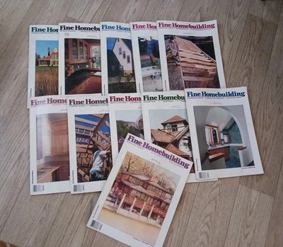 Taunton’s Fine Homebuilding Magazine Lot of 11 Vintage Back Issues 1991-1994 Foto 1 de 4