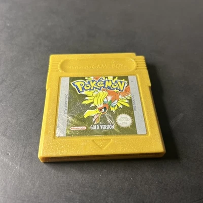 Pokemon Gold Version (Nintendo Game Boy) Authentic - NEW BATTERY Great Label - Image 1 of 4