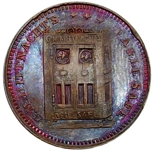 (1860's) New York NY-630-BA-2a (R-2) G M Mittnacht Civil War Token - Picture 1 of 2
