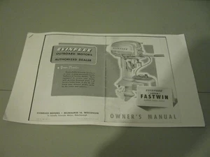 1950s Fastwin owners booklet outboard motor - Picture 1 of 4