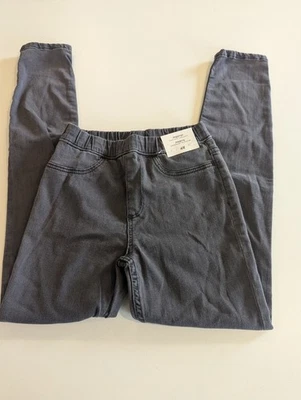 Nuevo H&M Gris Oscuro Denim Jeggings Niñas Elástico Talla 7 Foto 1 de 4