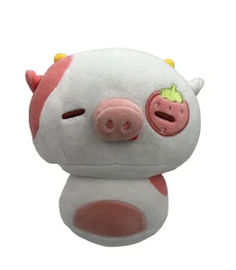 Squishmallows Mewaii 7” Strawberry Cow Pink White Kewaii Plush - Picture 1 of 6