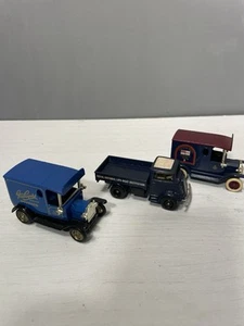 lledo days gone Poppets RNLI Navy Pussers Rum Diecast Collection X3 Vans Trucks - Picture 1 of 14