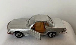 Vintage Zylmex Mercedes 450 SEL P352 Car Hong Kong Silver Die cast Open Doors - Picture 1 of 8