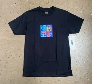 T-shirt Obey Squared Up nera taglia grande nuova - Foto 1 di 1