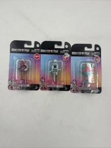 Monster High Dolls Mini lotto di 3 personaggi Mattel giocattoli per bambini cake topper nuovi - Foto 1 di 1