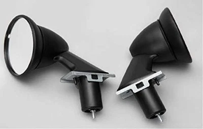 Juego de espejos retrovisores guardabarros JDM universales negros Datsun 510 240Z RX-3 Kenmeri Laurel Foto 1 de 2