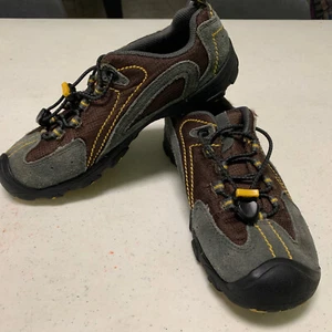 Keen Outdoor Hiking, Walking Shoes/ Sneakers Women’s Size 5 Gray Suede & Brown - Picture 1 of 14