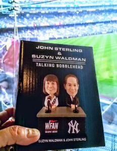 John Sterling Suzyn Waldman WFAN NY Yankees SGA Talking Bobblehead 8/19/22