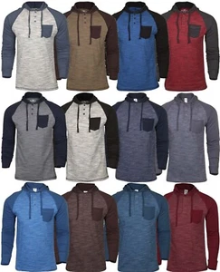 9 Crowns Raglan leichter Pullover Langarm Hoodie Shirt - Bild 1 von 49