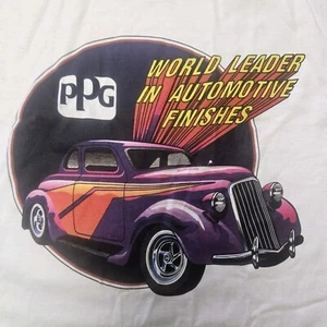 vintage PPG PAINTS T SHIRT 2XL XXL Hot Rod Automotive Advertising Single Stitch - Picture 1 of 4