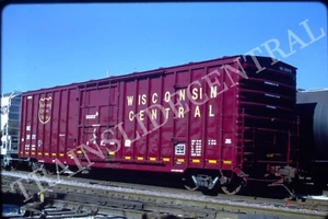 Original train slide WC Wisconsin Central boxcar 20370, 2002 - Picture 1 of 1