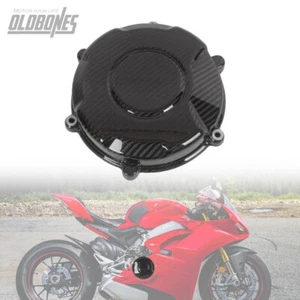 For Ducati Panigale V4 2018-2021 100% Carbon Fiber Engine Clutch Cover  - Gloss - Picture 1 of 13