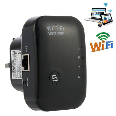 UK Plug Wireless WiFi Signal Booster Repeater Extender Network Range Amplifier- • 10.49£