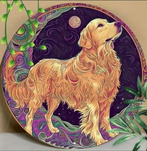 NEW 8”Golden Retriever Aluminum Window Decor. Perfect Indoors Or Out! - Picture 1 of 8