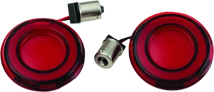 Kuryakyn Tracer L.E.D. Front Turn Signal Insert Red Light Red Lens 1156 - Picture 1 of 5