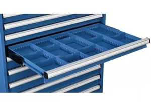Dividers for 3"H Drawer of Modular Drawer Cabinet 36"Wx24"D Blue - Picture 1 of 5