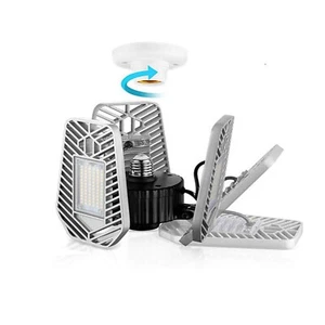 Garage Barn Basement Light Fixture,9000 Lm 5000K Super Bright LED 3 Leaf 80w - Picture 1 of 7
