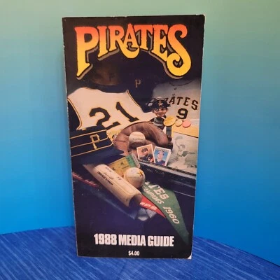 1988 Pittsburgh Pirates Baseball Media Guide Vintage - Image 1 of 4