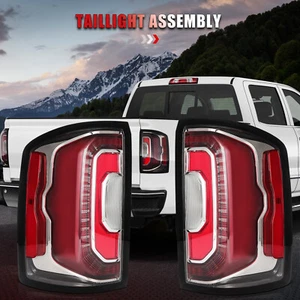 For GMC Sierra 1500 2016 - 2018 Red Brake Taillights Assembly Pair Replacement - Foto 1 di 6