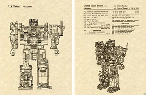 Transformers DEFENSOR US Patent Art Print READY TO FRAME Protectobot - Picture 1 of 1