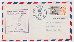 TurtlesTradingPost- Dulles DC 1968 Pan American First Flight to Nassau, Bahamas - Picture 1 of 2