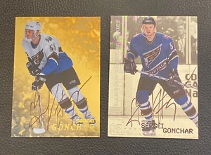 1999-00 SERGEI GONCHAR Autographs Silver & Gold - On Card Autos - Picture 1 of 6